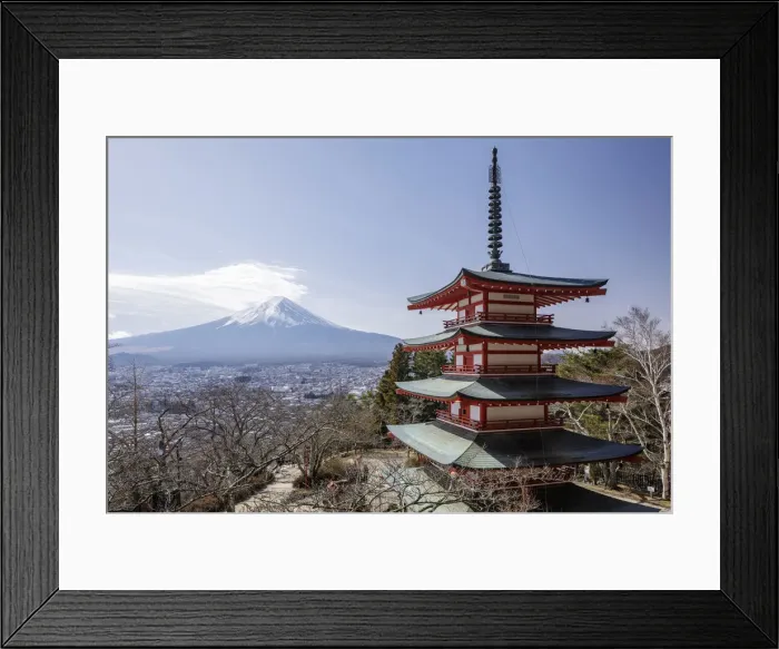 Framed Print : The Chureito Pagoda and Mount Fuji, Honshu, Japan, Asia Framed Print : The Chureito Pagoda and Mount Fuji, Honshu, Japan, Asia