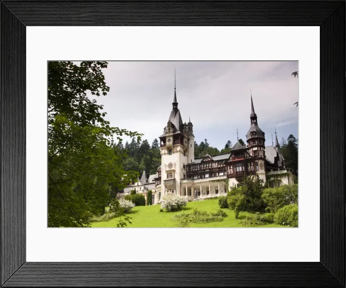 Framed Print : Peles Castle a Neo-Renaissance castle in the Carpathian Mountains, near Sinaia Framed Print : Peles Castle a Neo-Renaissance castle in the Carpathian Mountains, near Sinaia