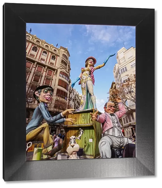 The Fallas (Falles), a traditional celebration held annually in commemoration of Saint