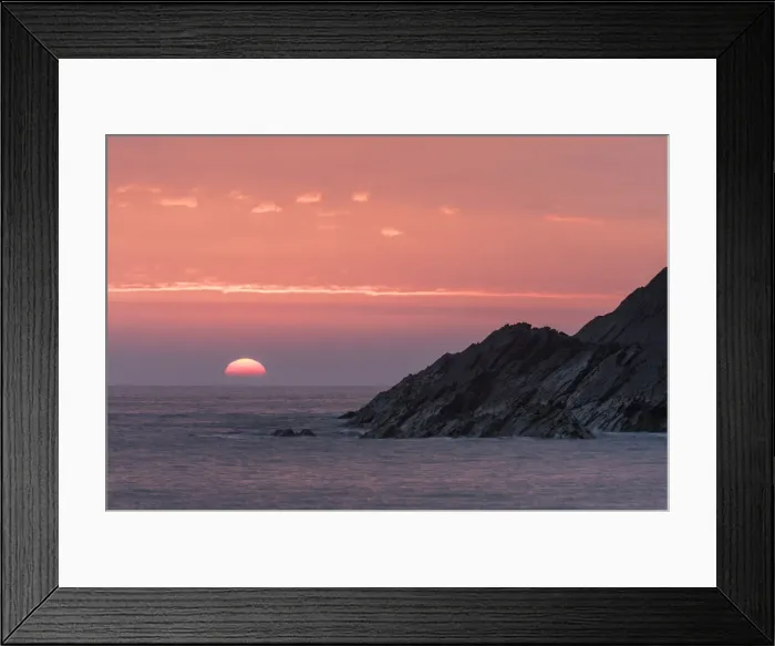 Framed Print : Cliff and ocean at sunset, Clogher Bay, Dingle Peninsula, County Kerry, Munster Framed Print : Cliff and ocean at sunset, Clogher Bay, Dingle Peninsula, County Kerry, Munster