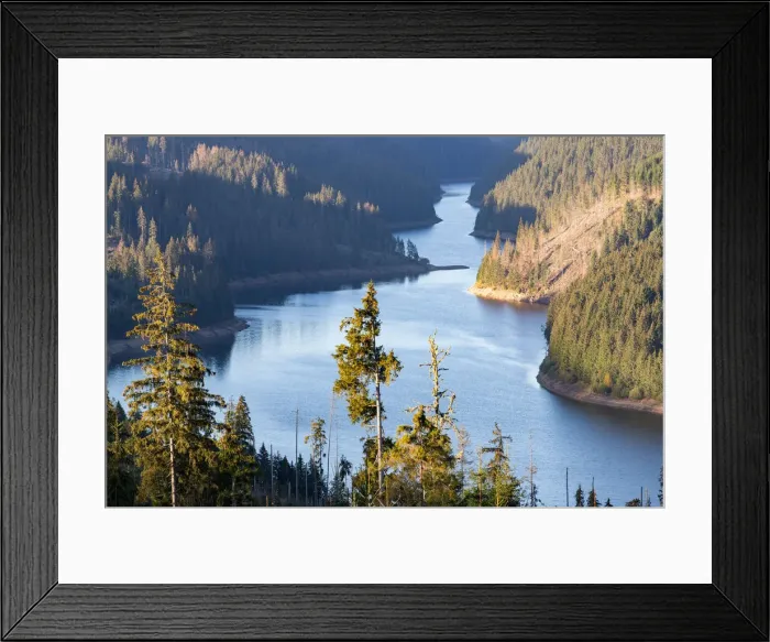 Framed Print : Aerial view over Lake Belis, Transylvania, Romania, Europe Framed Print : Aerial view over Lake Belis, Transylvania, Romania, Europe