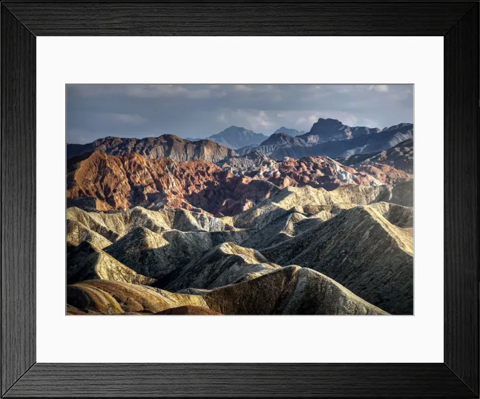 Framed Print : Rainbow mountains of Danxia, Gansu, China, Asia