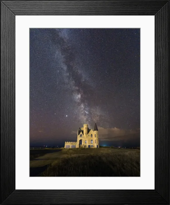 Framed Print : Milky Way above the castle, Quiberon, Brittany, France, Europe Framed Print : Milky Way above the castle, Quiberon, Brittany, France, Europe