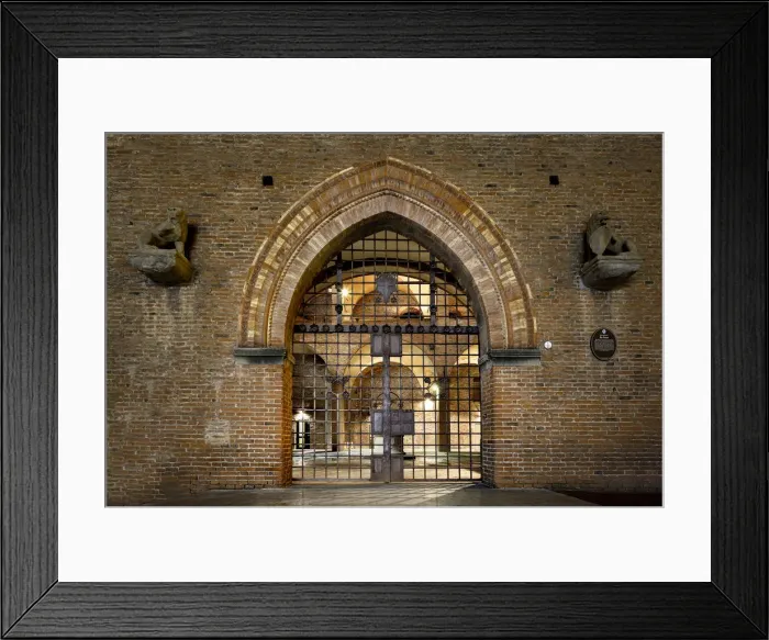 Framed Print : Palazzo Re Enzo gate by night, Bologna, Emilia Romagna, Italy, Europe Framed Print : Palazzo Re Enzo gate by night, Bologna, Emilia Romagna, Italy, Europe