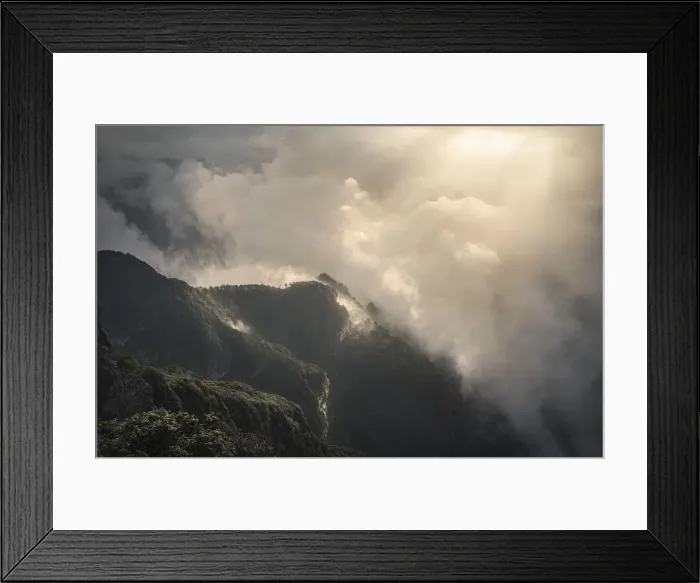 Framed Print : Cloudy sunrise from the peak of Emeishan, Emeishan, Sichuan, China, Asia