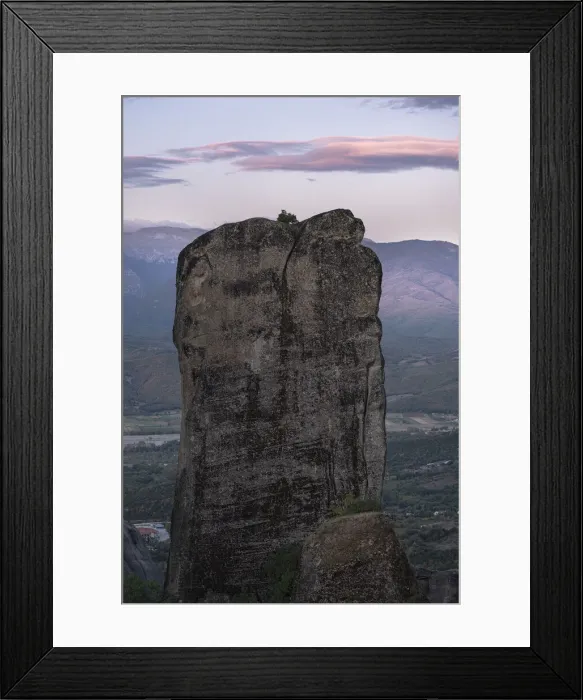 Framed Print : Rocks formation in Meteora, Thessaly, Greece, Europe