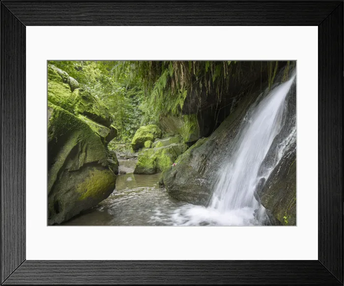 Framed Print : Waterfall in the jungle with rocks, Bali, Indonesia, Southeast Asia, Asia Framed Print : Waterfall in the jungle with rocks, Bali, Indonesia, Southeast Asia, Asia