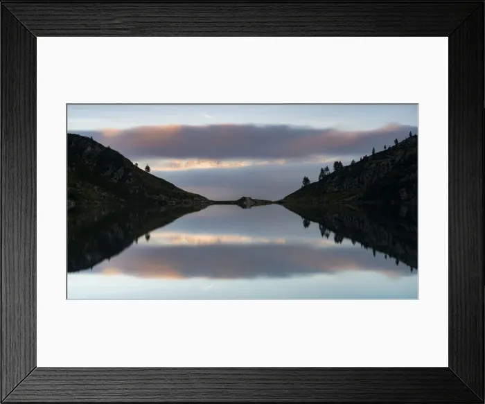 Framed Print : Clouds over Brenta Dolomites and Lake Ritorto at sunset, Madonna di Campiglio Framed Print : Clouds over Brenta Dolomites and Lake Ritorto at sunset, Madonna di Campiglio