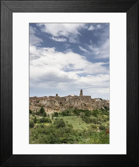 Framed Print : Pitigliano, Etruscan hilltop town perched on tufa rocks, province of Grosseto, Tuscany Framed Print : Pitigliano, Etruscan hilltop town perched on tufa rocks, province of Grosseto, Tuscany