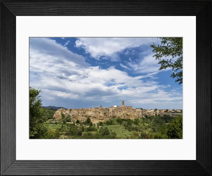 Framed Print : Medieval town of Pitigliano on hilltop, province of Grosseto, Tuscany, Italy, Europe Framed Print : Medieval town of Pitigliano on hilltop, province of Grosseto, Tuscany, Italy, Europe