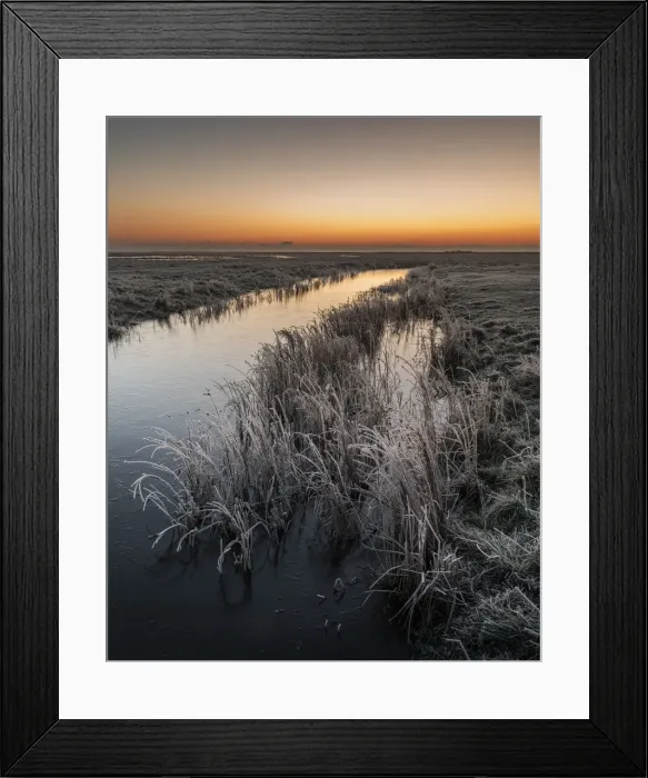 Framed Print : Dawn in winter, Elmley National Nature Reserve, Isle of Sheppey, Kent, England Framed Print : Dawn in winter, Elmley National Nature Reserve, Isle of Sheppey, Kent, England