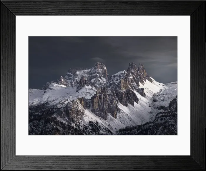Framed Print : Croda da Lago mountain covered by snow, Dolomites, Trentino-Alto Adige, Italy, Europe Framed Print : Croda da Lago mountain covered by snow, Dolomites, Trentino-Alto Adige, Italy, Europe