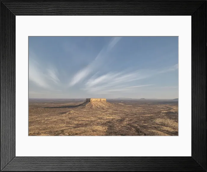 Framed Print : Desert landscape of Damaraland with a lonely rock in the middle, Namibia, Africa Framed Print : Desert landscape of Damaraland with a lonely rock in the middle, Namibia, Africa