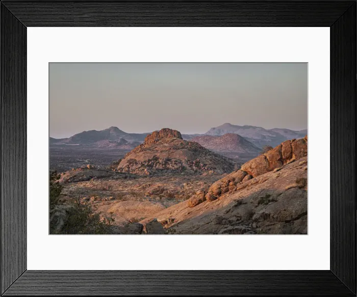 Framed Print : Sunrise in the Erongo Mountains, Namibia, Africa Framed Print : Sunrise in the Erongo Mountains, Namibia, Africa