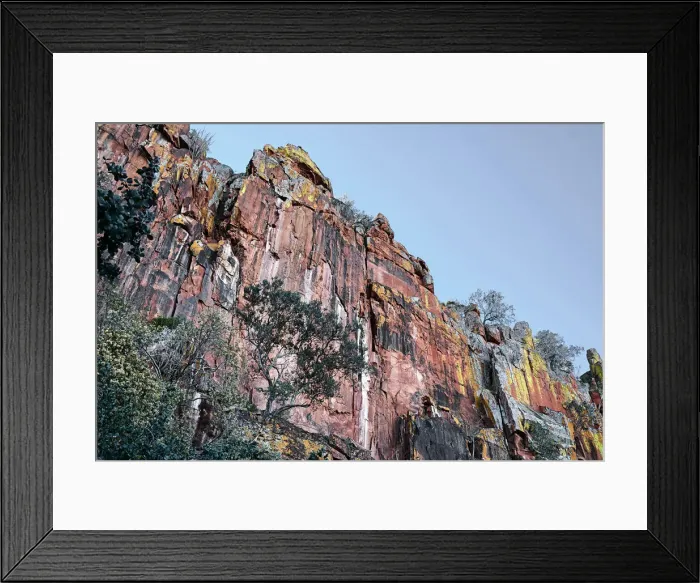 Framed Print : Waterberg Plateau colored rock formation, Namibia, Africa Framed Print : Waterberg Plateau colored rock formation, Namibia, Africa
