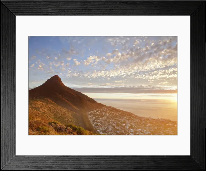 Framed Print : Signal Hill and Sea Point, Cape Town, South Africa, Africa Framed Print : Signal Hill and Sea Point, Cape Town, South Africa, Africa