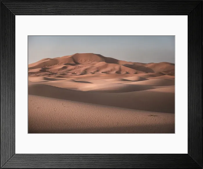 Framed Print : Sand dunes at sunrise in Sahara Desert, Merzouga, Morocco, North Africa, Africa Framed Print : Sand dunes at sunrise in Sahara Desert, Merzouga, Morocco, North Africa, Africa