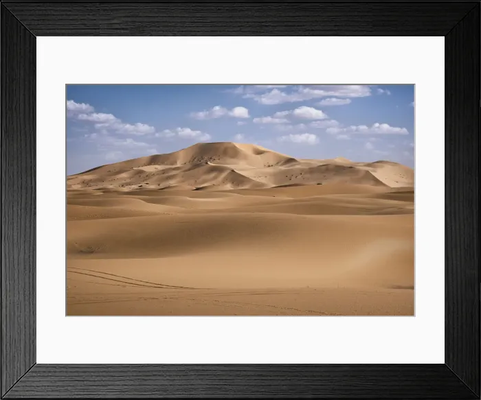 Framed Print : Sand dunes and clouds in the Sahara Desert, Merzouga, Morocco, North Africa, Africa Framed Print : Sand dunes and clouds in the Sahara Desert, Merzouga, Morocco, North Africa, Africa