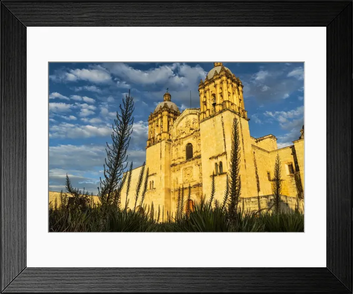 Framed Print : Church of Santo Domingo de Guzman at sunset, Oaxaca, Mexico, North America Framed Print : Church of Santo Domingo de Guzman at sunset, Oaxaca, Mexico, North America