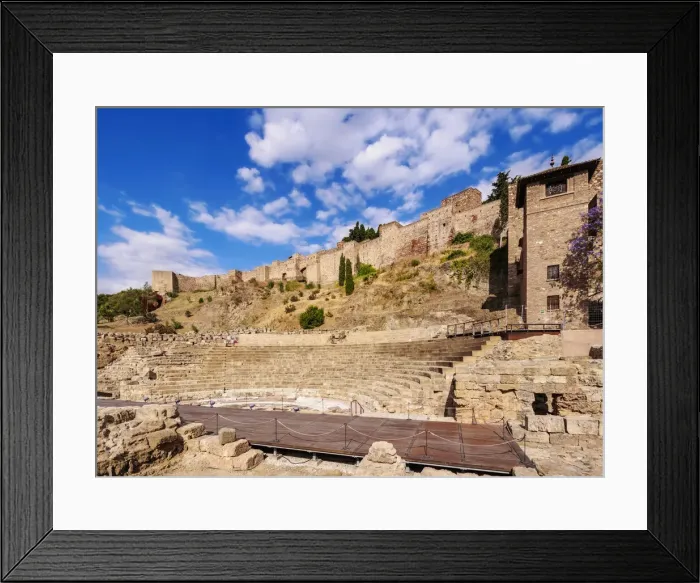 Framed Print : Roman theatre and The Alcazaba, Malaga, Andalusia, Spain, Europe Framed Print : Roman theatre and The Alcazaba, Malaga, Andalusia, Spain, Europe