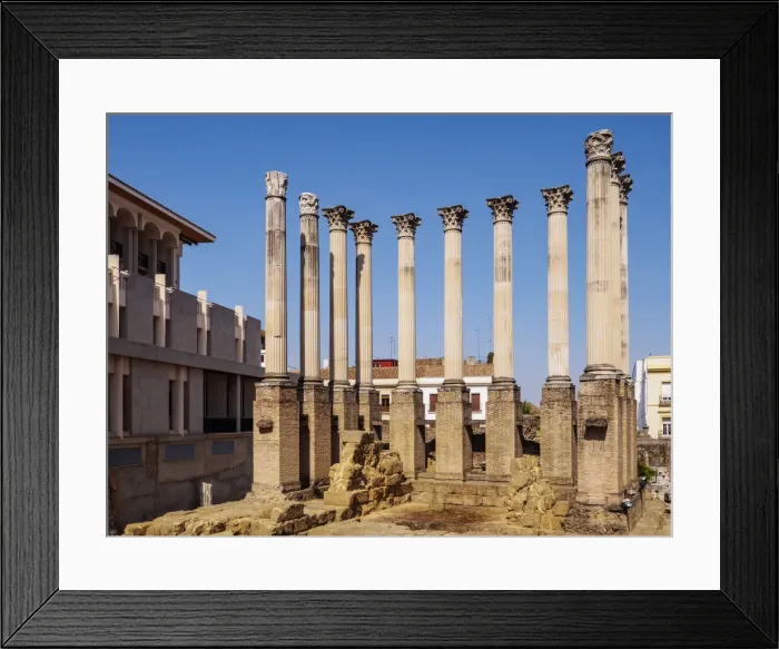 Framed Print : Ruins of the Roman Temple in Cordoba, Andalusia, Spain, Europe Framed Print : Ruins of the Roman Temple in Cordoba, Andalusia, Spain, Europe