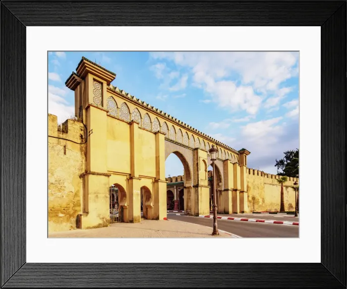 Framed Print : Moulay Ismail Mausoleum Gate, Meknes, Fez-Meknes Region, Morocco, North Africa, Africa Framed Print : Moulay Ismail Mausoleum Gate, Meknes, Fez-Meknes Region, Morocco, North Africa, Africa