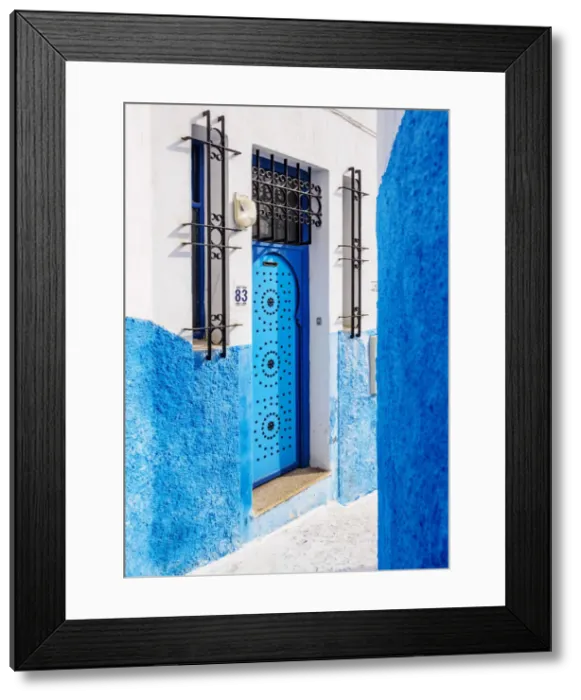 Framed Print : Blue street in Kasbah of the Udayas, Rabat, Rabat-Sale-Kenitra Region, Morocco Framed Print : Blue street in Kasbah of the Udayas, Rabat, Rabat-Sale-Kenitra Region, Morocco