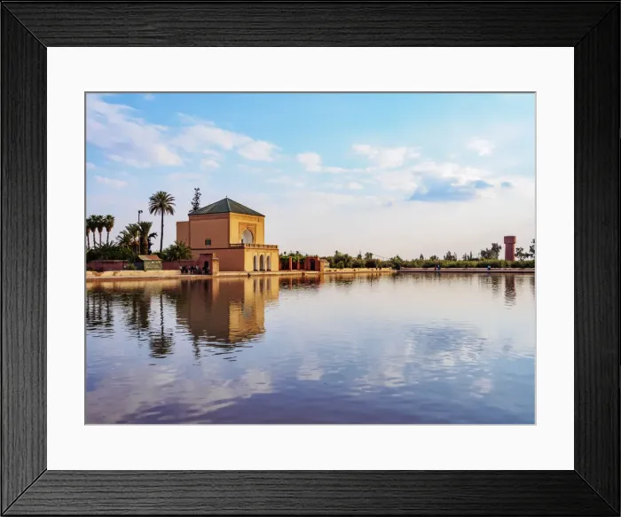 Framed Print : The pavilion in the Menara Gardens, Marrakesh, Marrakesh-Safi Region, Morocco Framed Print : The pavilion in the Menara Gardens, Marrakesh, Marrakesh-Safi Region, Morocco