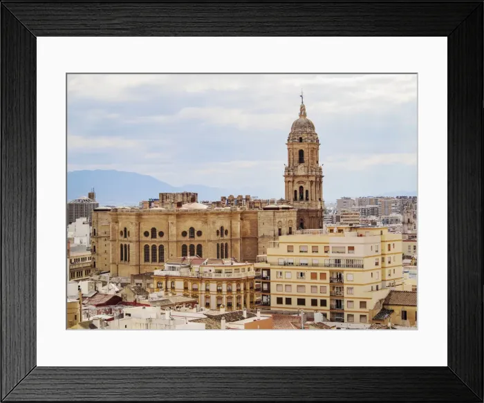 Framed Print : Catedral de la Encarnacion, cathedral, elevated view, Malaga, Andalusia, Spain, Europe Framed Print : Catedral de la Encarnacion, cathedral, elevated view, Malaga, Andalusia, Spain, Europe