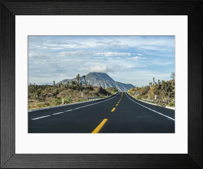 Framed Print : Road leading to El Pizarro volcano, Puebla, Mexico, North America Framed Print : Road leading to El Pizarro volcano, Puebla, Mexico, North America