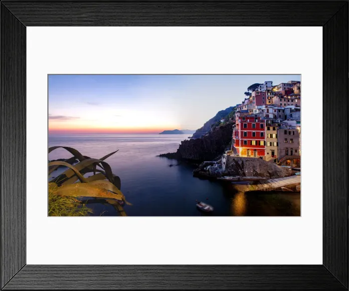 Framed Print : Picturesque village of Riomaggiore in Cinque Terre, UNESCO World Heritage Site Framed Print : Picturesque village of Riomaggiore in Cinque Terre, UNESCO World Heritage Site