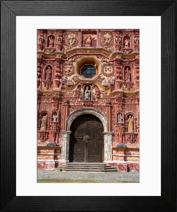 Framed Print : Beautiful facade of the Landa Mission, UNESCO World Heritage Site Framed Print : Beautiful facade of the Landa Mission, UNESCO World Heritage Site