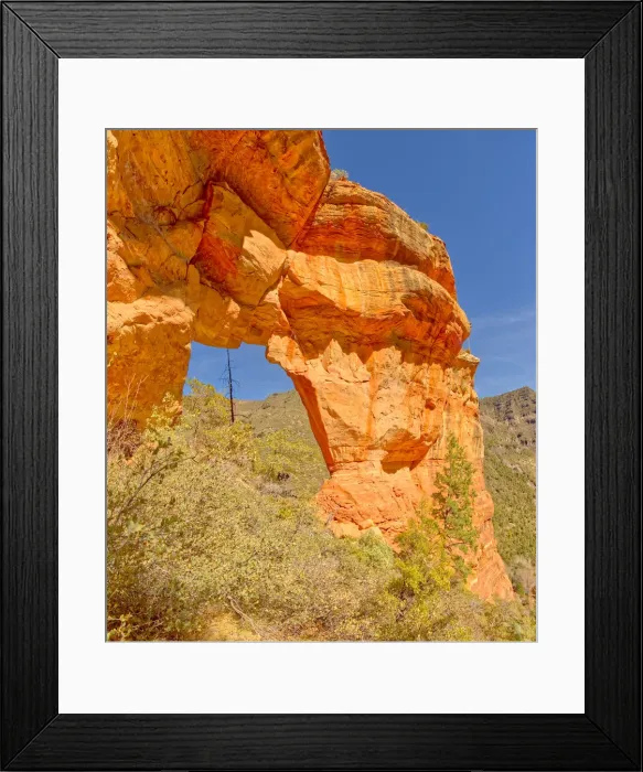Framed Print : South side of Pendley Arch, Coconino National Forest just outside of Slide Rock State Framed Print : South side of Pendley Arch, Coconino National Forest just outside of Slide Rock State
