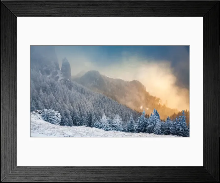 Framed Print : Ceahlau Massif in winter, Eastern Carpathians, Neamt County, Moldavia, Romania, Europe Framed Print : Ceahlau Massif in winter, Eastern Carpathians, Neamt County, Moldavia, Romania, Europe