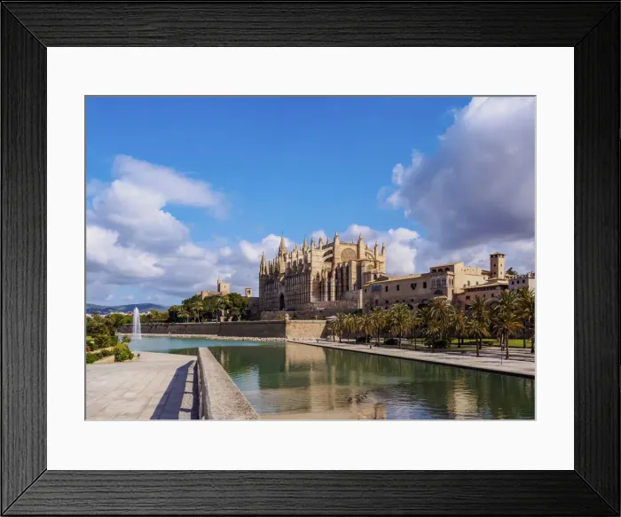 Framed Print : The Cathedral of Santa Maria of Palm or La Seu, Palma de Mallorca, Mallorca (Majorca) Framed Print : The Cathedral of Santa Maria of Palm or La Seu, Palma de Mallorca, Mallorca (Majorca)