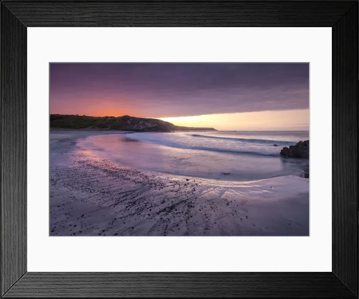 Framed Print : Sunrise over Kennack Sands on the Lizard, Cornwall, England, United Kingdom, Europe Framed Print : Sunrise over Kennack Sands on the Lizard, Cornwall, England, United Kingdom, Europe