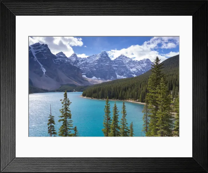 Framed Print : Moraine Lake in the Canadian Rockies, Banff National Park, UNESCO World Heritage Site Framed Print : Moraine Lake in the Canadian Rockies, Banff National Park, UNESCO World Heritage Site