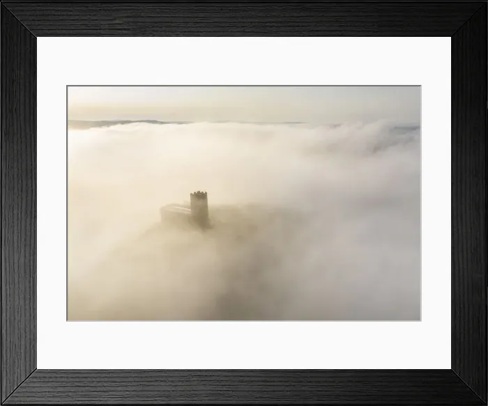 Framed Print : Brentor Church surrounded by morning mist in autumn, Dartmoor, Devon, England Framed Print : Brentor Church surrounded by morning mist in autumn, Dartmoor, Devon, England