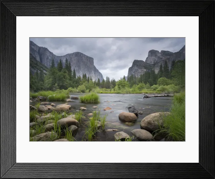 Framed Print : The Merced River at Valley View in spring, Yosemite National Park Framed Print : The Merced River at Valley View in spring, Yosemite National Park
