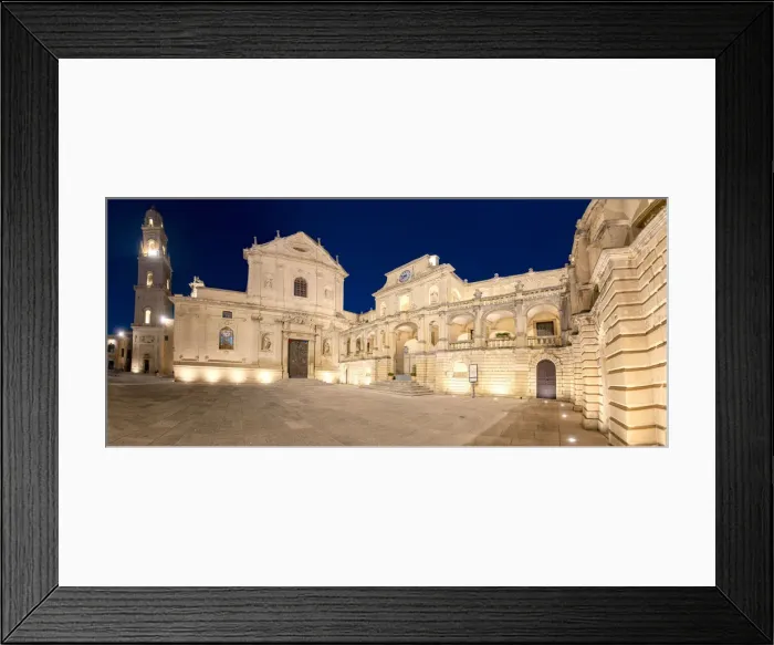 Framed Print : Baroque buildings and Cathedral at night, Piazza del Duomo, Lecce, Salento, Apulia, Italy Framed Print : Baroque buildings and Cathedral at night, Piazza del Duomo, Lecce, Salento, Apulia, Italy