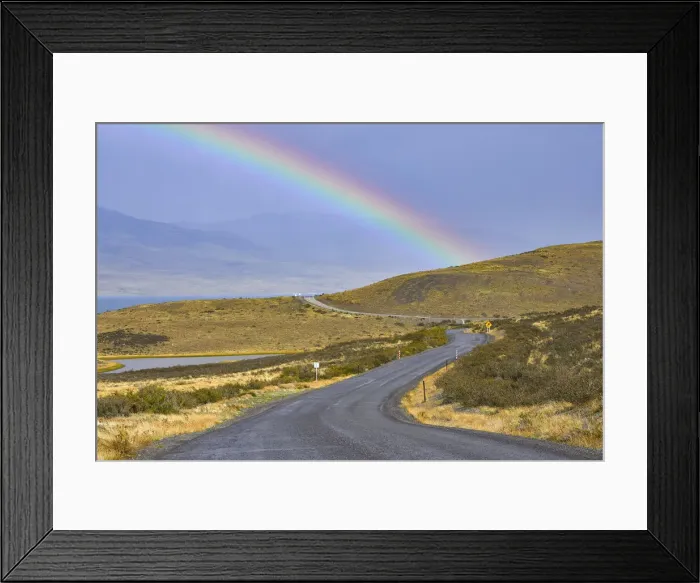 Framed Print : Rainbow, Torres del Paine National Park, Ultima Esperanza Province