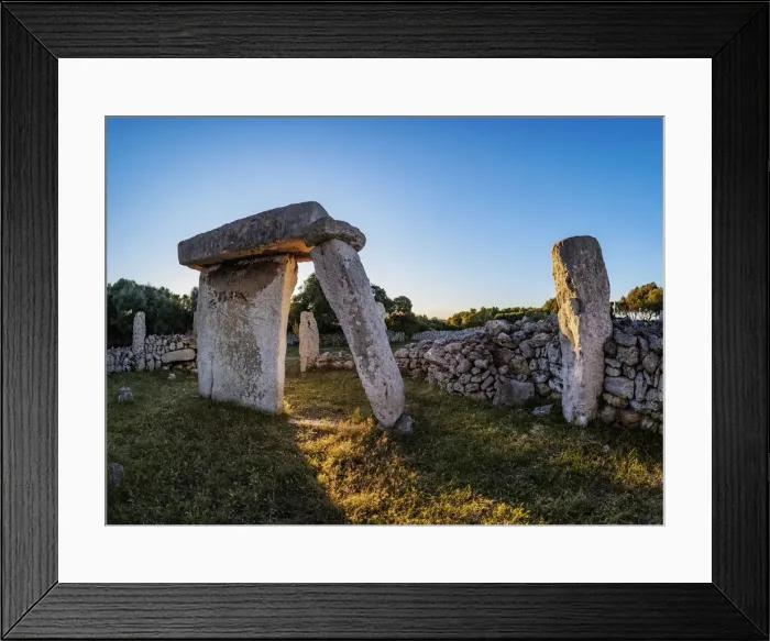 Framed Print : Taula at sunset, Talati de Dalt archaeological site, Menorca (Minorca), Balearic Islands Framed Print : Taula at sunset, Talati de Dalt archaeological site, Menorca (Minorca), Balearic Islands