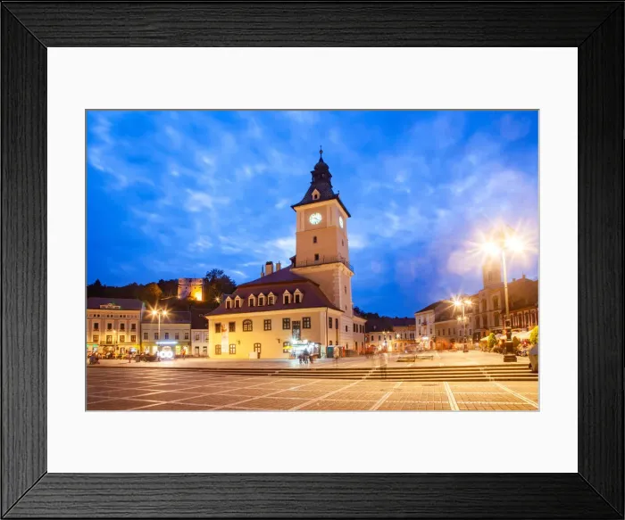Framed Print : Council Square, Old Town square in Brasov, Transylvania, Romania, EuropeEurope Framed Print : Council Square, Old Town square in Brasov, Transylvania, Romania, EuropeEurope