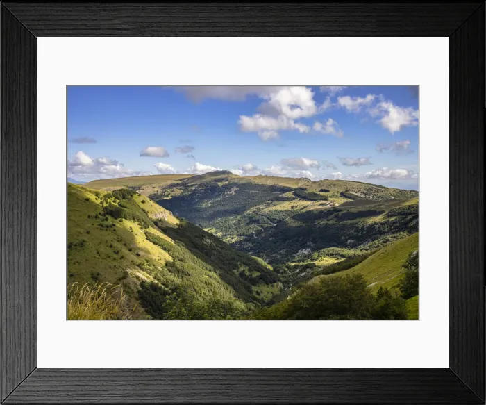 Framed Print : Ambro Valley from Pizzo Acuto, Sibillini Mountain range, Marche, Italy, Europe Framed Print : Ambro Valley from Pizzo Acuto, Sibillini Mountain range, Marche, Italy, Europe