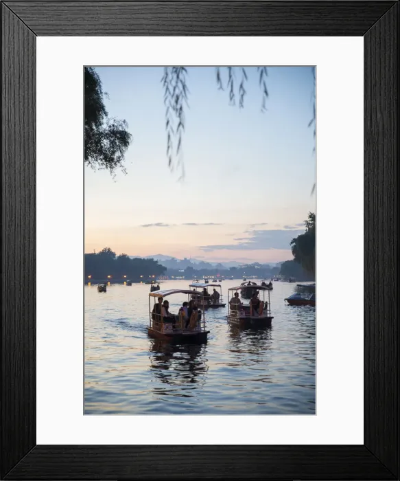 Framed Print : Shichaha lake, Xicheng district, Beijing, China, Asia Framed Print : Shichaha lake, Xicheng district, Beijing, China, Asia