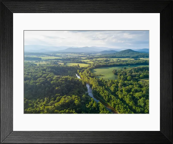 Framed Print : Rapidan River flowing into central Virginia from the Shenandoah Mountains, Virginia Framed Print : Rapidan River flowing into central Virginia from the Shenandoah Mountains, Virginia