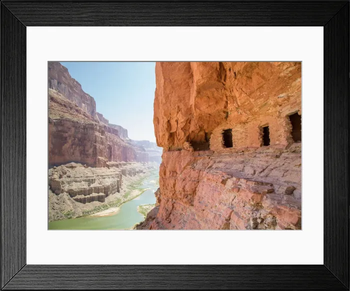 Framed Print : Ancient Nankoweap granary high above the Colorado River through the Grand Canyon Framed Print : Ancient Nankoweap granary high above the Colorado River through the Grand Canyon