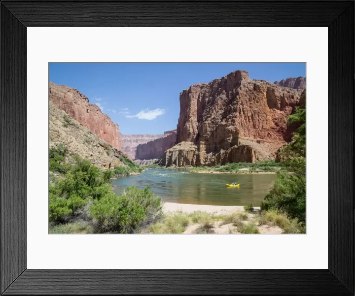 Framed Print : Rafters on the Colorado River through the Grand Canyon, Arizona, United States of America Framed Print : Rafters on the Colorado River through the Grand Canyon, Arizona, United States of America