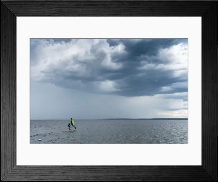 Framed Print : Skip Brown wind surfing into some weather on Sebago Lake, Maine, United States of America Framed Print : Skip Brown wind surfing into some weather on Sebago Lake, Maine, United States of America