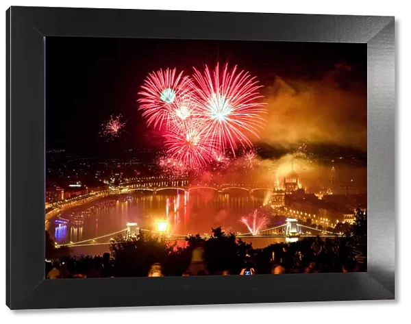 Fireworks Show over Budapest on 20th August (St. Stephens Day)